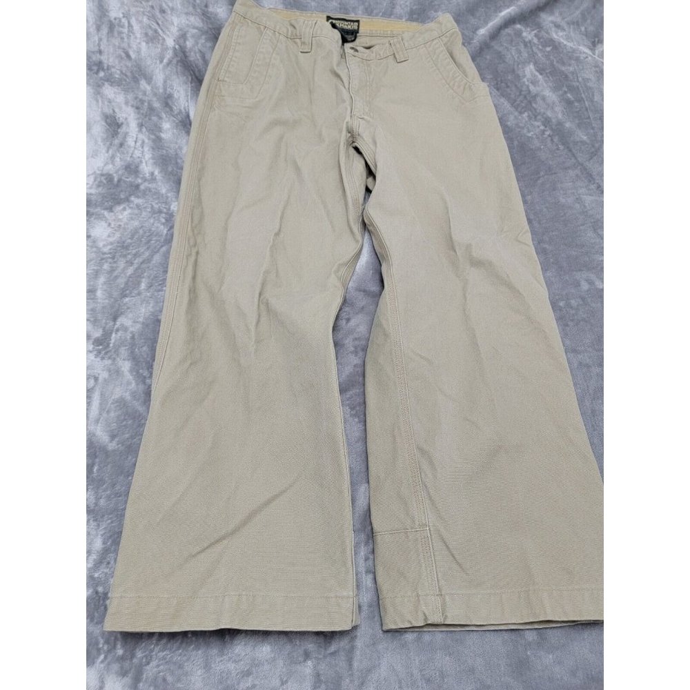 Mountain Khakis Original Pant Mens 34x27 canvas Cotton Hiking Outdoor Jeans